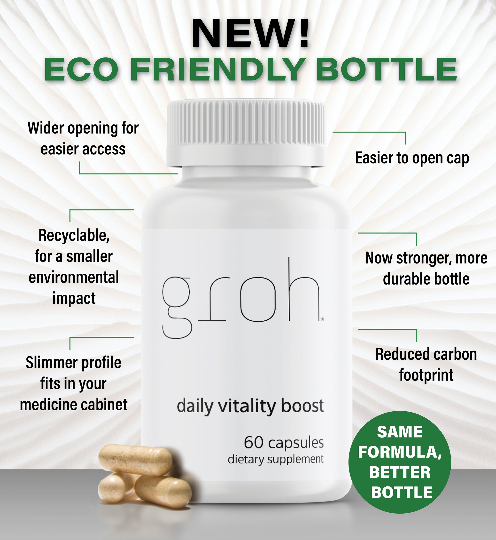 Groh Hair Growth Vitamins for Thinning Hair | Groh®
